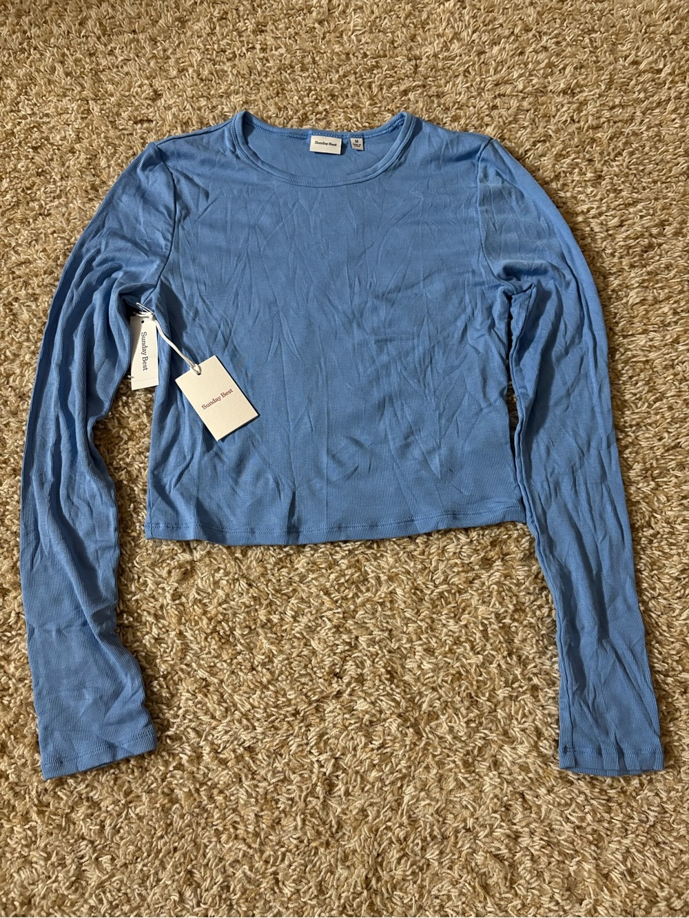 Sunday Best Long-Sleeve Cropped Tee
